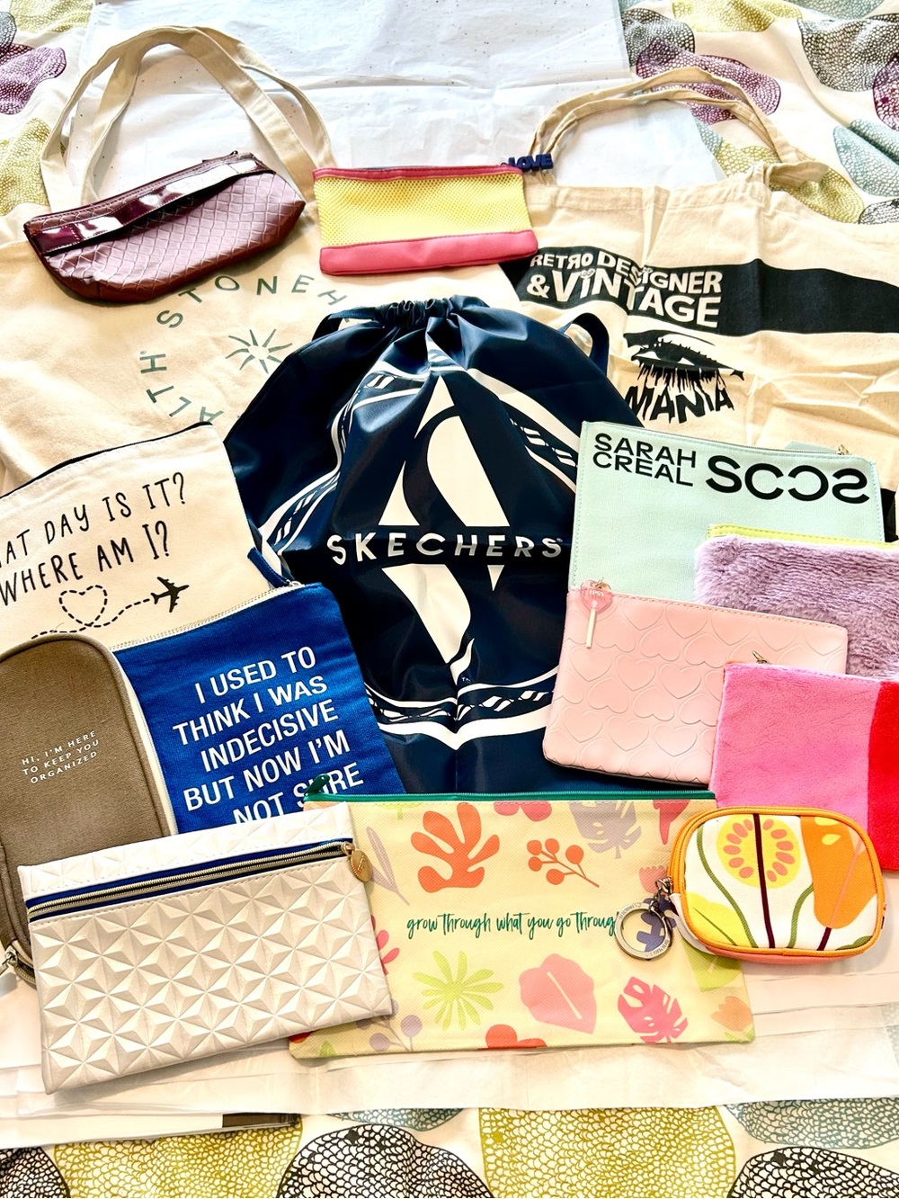 Assorted totes & pouches